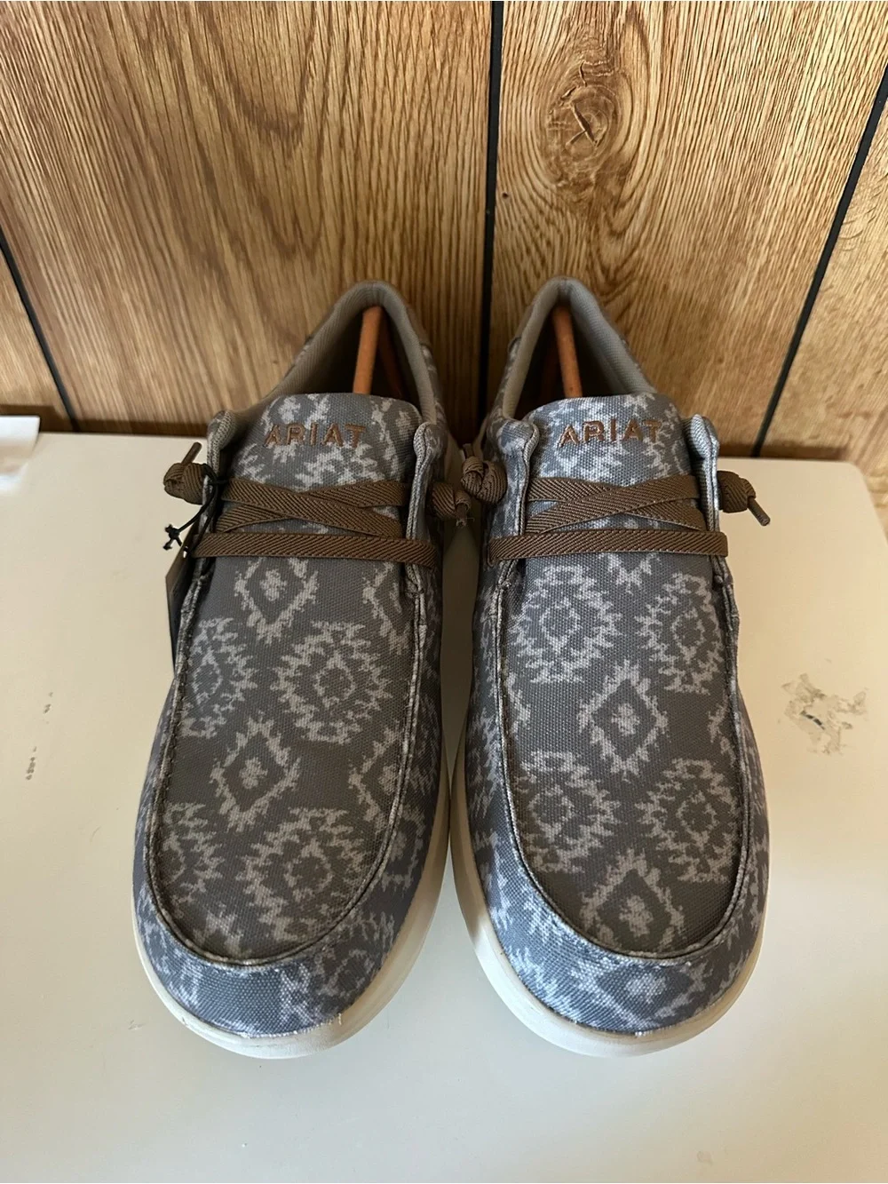 Ariat Hilo Men's Gray Patterned Slip-On Casual Loafers- NWT